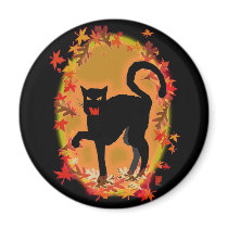 halloween kitty magnet