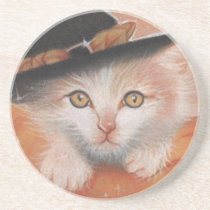 Halloween Kitty Witch Coaster coasters