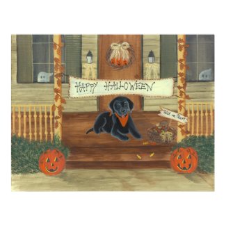 Halloween Labrador print