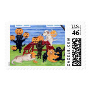 Halloween Labradors! stamp