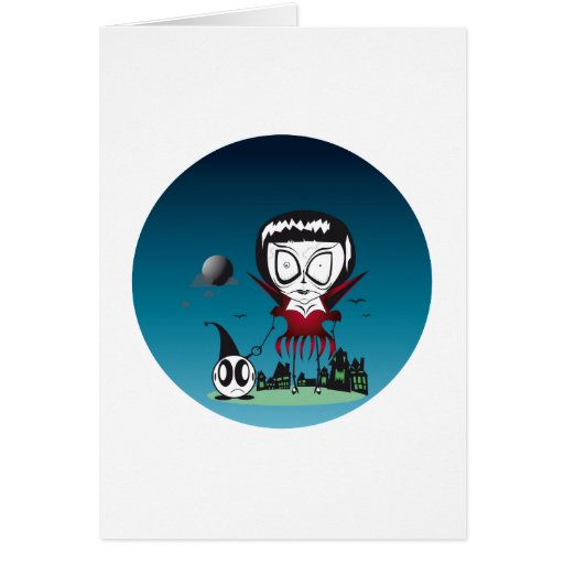 HALLOWEEN LADY CARD