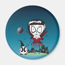 HALLOWEEN LADY MAGNETS