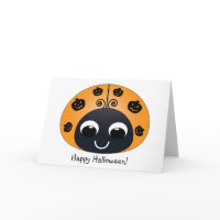 Halloween Ladybug Card card