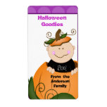 Halloween Little Pumpkin Baby Baking Label