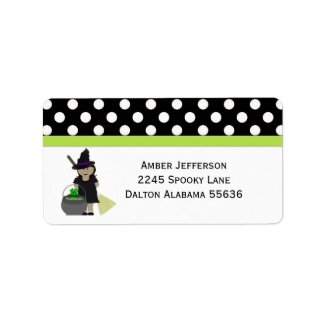 Halloween:Little Witch Address Labels