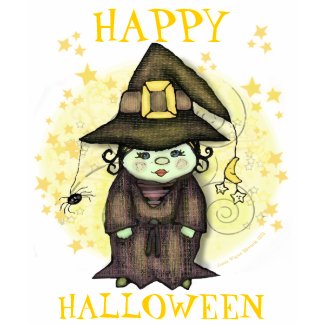 Halloween Little Witch Black T-Shirt - Customized shirt