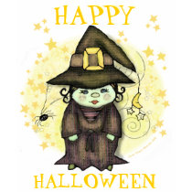 Halloween Little Witch Black T-Shirt - Customized by jamiecreates1 Halloween Little Witch Black T-Shirt - Customized