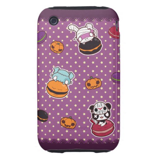 Halloween Macaroons Tough iPhone 3 Cases