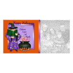 Halloween  Magic Customized Photo Card