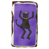 Halloween Martzkin Black Cat Girl Brownies Rectangular Brownie
