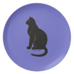 Halloween Martzkin Black Cat Plate plates