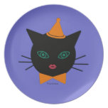 Halloween Martzkin Black Cat Treat Plate plates