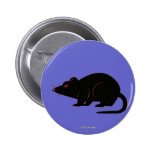 Halloween Martzkin Black Rat Button buttons