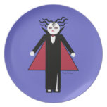 Halloween Martzkin Girl Vampire Treat Plate plates