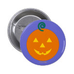 Halloween Martzkin Grinning Jack-O-Lantern Button buttons