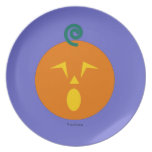 Halloween Martzkin Jack-O-Lantern Treat Plate plates