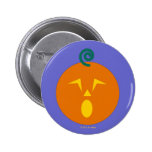 Halloween Martzkin Screaming Jack-O-Lantern Button buttons