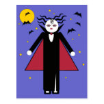 Halloween Martzkin Vampire Girl Postcard postcards