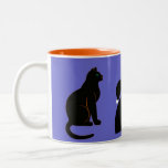 Halloween Martzkin Witch & Black Cat Mug mugs