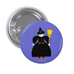 Halloween Martzkin Witch Button buttons