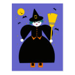 Halloween Martzkin Witch Postcard © 2012 M. Martz postcards