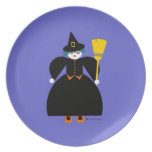 Halloween Martzkin Witch Treat Plate plates