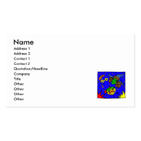 Halloween Masks Business Cards