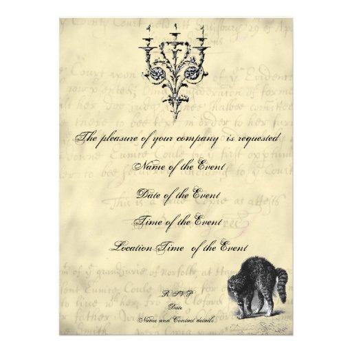 Halloween Masquerade Ball Invite
