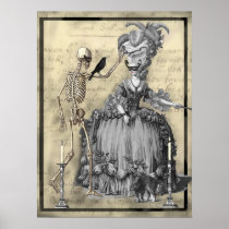 Halloween Masquerade Ball Print