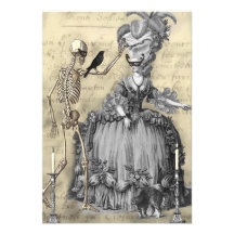 Halloween Masquerade Ball RSVP Custom Invitations