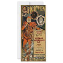 Halloween Masquerade Invitations Template Rack Card Template