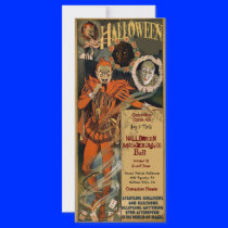 Halloween Masquerade Invitations Template Rack Card Template