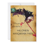 HALLOWEEN MASQUERADE PARTY, parchment wax seal invitations