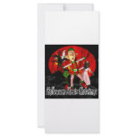 Halloween meets Christmas, elf running away Rack Card
