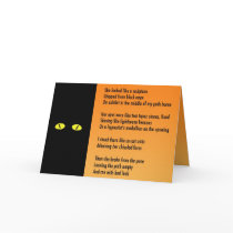 Halloween Metaphor Poem Card - Black Cat by lisajparker Halloween Metaphor Poem Card - Black Cat