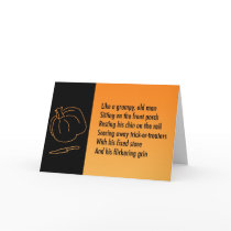 Halloween Metaphor Poem Card - Jack-o-lantern by lisajparker Halloween Metaphor Poem Card - Jack-o-lantern