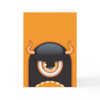 Halloween monster card card