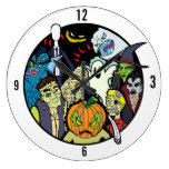 Halloween Monster Clock