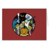 Halloween Monster Group Greeting Cards