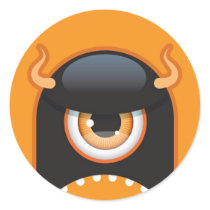 Halloween monster sticker