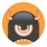 Halloween monster sticker