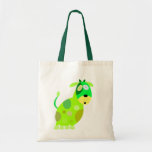 Halloween monsters 00002G Green Cow Canvas Bags