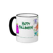 Halloween Monsters mugs