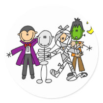 Halloween Monsters Tshirts and Gifts stickers