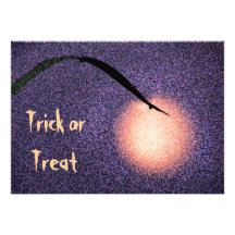 Halloween Moon Invitation