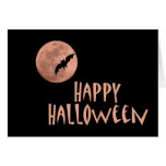 Halloween moon note card