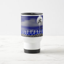 Halloween Moonlit Party Scene Mugs