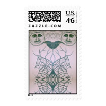 Halloween Moons Crow Ravens Spiders postage