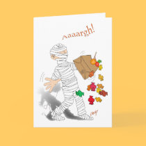 Halloween mummy and candy. cards by graphicdoodles Halloween mummy and candy. cards