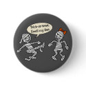 Halloween Mummy button by holiday_tshirts Halloween Mummy button